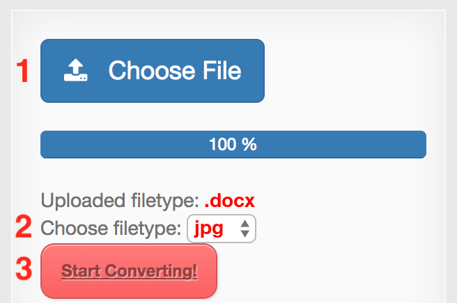How to convert DOCX files online to JPG